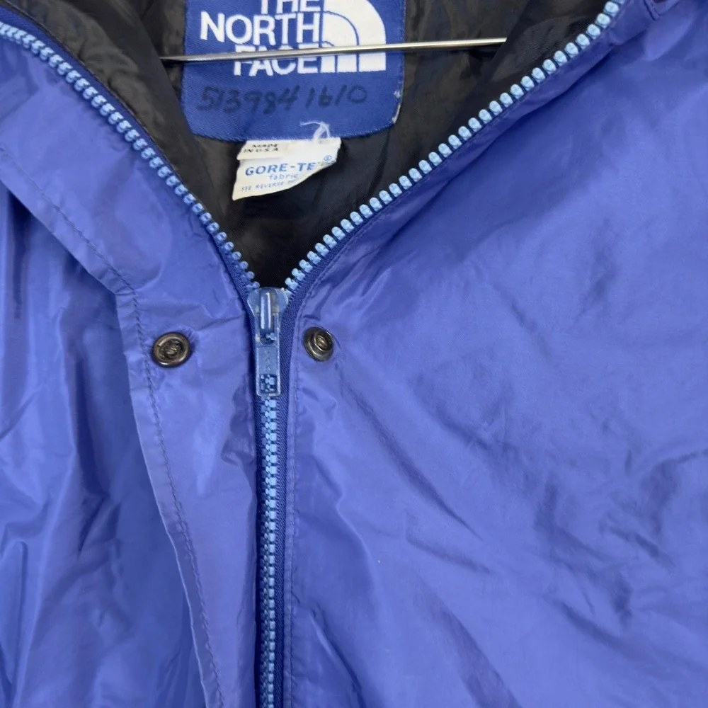 Rare VTG THE NORTH FACE Spell Out Gore-Tex Windbreaker Rain Jacket 80s 90s Sz M‎